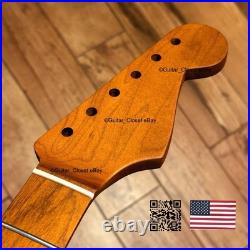 Vintage 21 Fret Roasted Maple Strat Neck Satin Fit Fender & Warmoth body vSMP