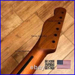 Vintage 21 Fret Roasted Maple Tele Neck Fits Warmoth Telecaster body vTMZ