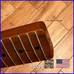 Vintage 21 Fret Roasted Maple Tele Neck Fits Warmoth Telecaster body vTMZ