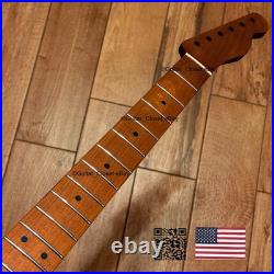 Vintage 21 Fret Roasted Maple Tele Telecaster Neck Fits Fender Warmoth body vTM3