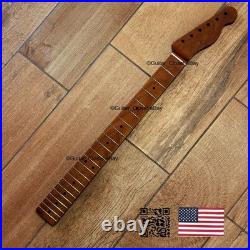 Vintage 21 Fret Roasted Maple Tele Telecaster Neck Fits Fender Warmoth body vTMY