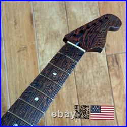 Wenge Strat Stainless Frets Guitar Neck Nitro Satin Fits Warmoth & Fender WS4