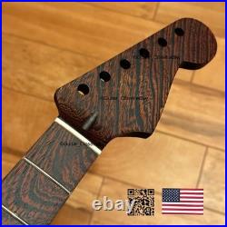 Wenge Strat Stainless Frets Guitar Neck Nitro Satin Fits Warmoth & Fender WS6